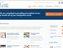 Tablet Screenshot of conte-lawfirm.com